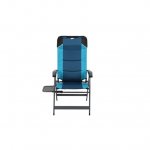 Ozark Trail Camping 5 Positions Chair with Side Table, Blue and Black, Adult