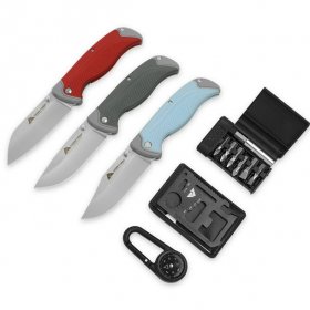 Ozark Trail 3.2 EDC Folding Knife, Multi-Color 6pc Set Pocket Knives