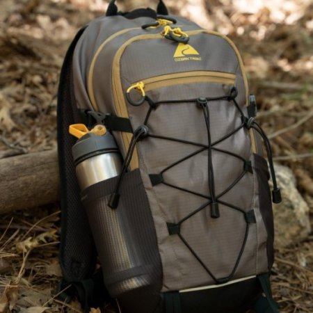 Ozark Trail 17 Liter Camping, Hiking, Mountaineering, Technical Backpack, Gray, Unisex