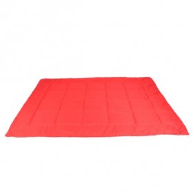 Ozark Trail Lightweight Puffy Quilted Outdoor Camping Blanket, Red