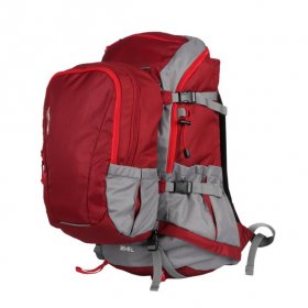 Ozark Trail 2-in-1 Family Pack, 35 Liter Hiking Backpack with Detachable 15 Liter Daypack, Red