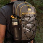 Ozark Trail 17 Liter Camping, Hiking, Mountaineering, Technical Backpack, Gray, Unisex