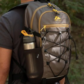 Ozark Trail 17 Liter Camping, Hiking, Mountaineering, Technical Backpack, Gray, Unisex
