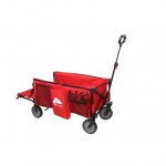 Ozark Trail Camping Utility Wagon with Tailgate & Extension Handle, Red