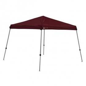Ozark Trail 10'FT x 10'FT Instant Slant Leg Canopy, Watermelon Red, outdoor canopy