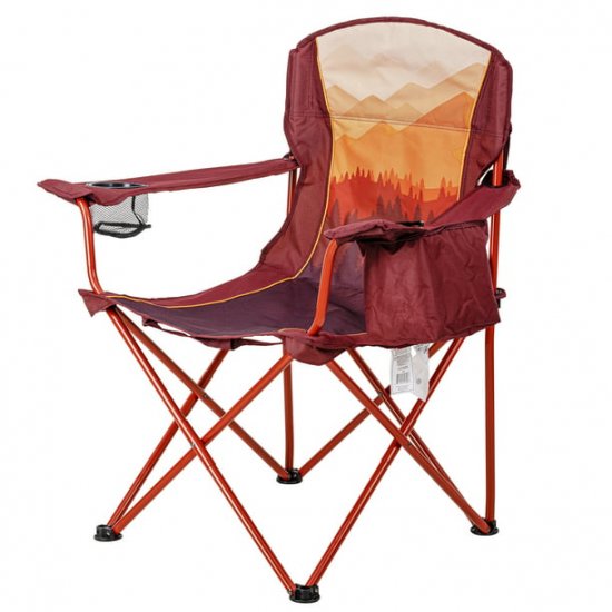 Ozark Trail Oversized Cooler Chair, Ombre Mountains