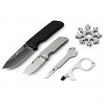 Ozark Trail 7 inch Length Folding Knife Set Stainless Steel for Everyday Carry Outdoors