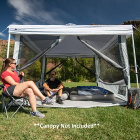 Ozark Trail 7-Person 2-in-1 Screen House Connect Tent with 2 Doors, Canopy Sold Separately