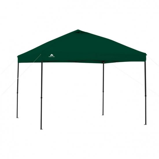 Ozark Trail 10\' x 10\' Green Instant Outdoor Canopy with UV Protection