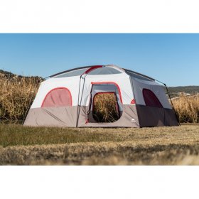 Ozark Trail Hazel Creek 14-Person Family Cabin Tent, with 2 Rooms, Red