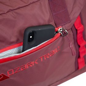 Ozark Trail Unisex 45L Packable All-Weather Duffel Bag for Travel, Claret
