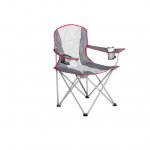 Ozark Trail, Oversized Quad Chair, Adult, Off White & Grey