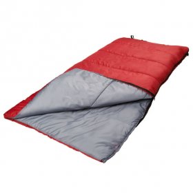Ozark Trail 50-Degree Warm Weather Red Sleeping Bag, 33"x75"