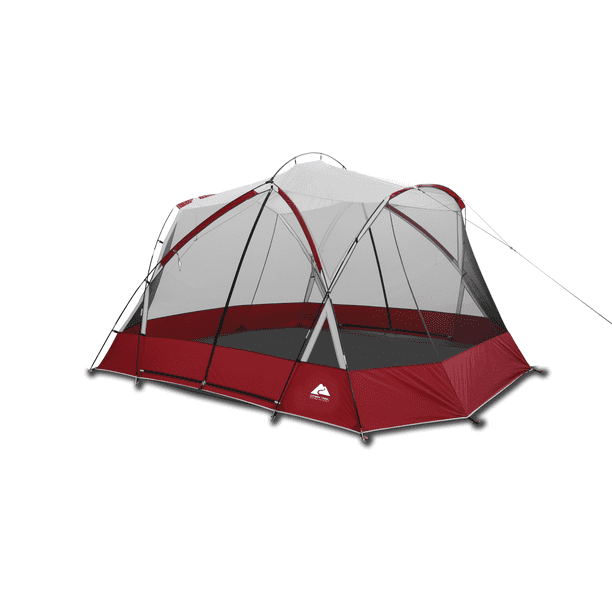 Ozark Trail 13X11 Screen House Tent with Two Large Entrances, Red, 1-Room